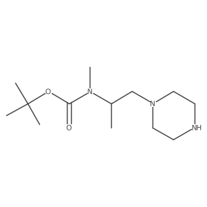 tert-butyl N-methyl-N-[1-(piperazin-1-yl)propan-2-yl]carbamate Structure