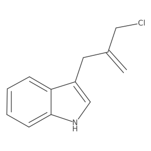 3-[2-(chloromethyl)prop-2-en-1-yl]-1H-indole Structure