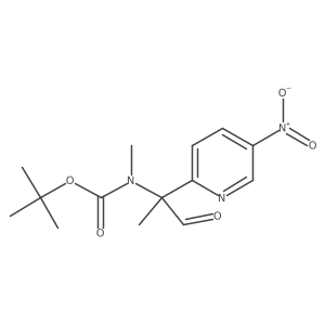 tert-butyl N-methyl-N-[2-(5-nitropyridin-2-yl)-1-oxopropan-2-yl]carbamate Structure