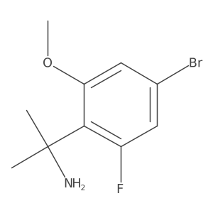 2-(4-Bromo-2-fluoro-6-methoxyphenyl)propan-2-amine结构式