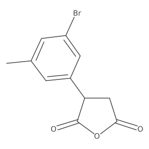 3-(3-Bromo-5-methylphenyl)oxolane-2,5-dione结构式