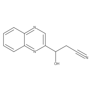 3-hydroxy-3-quinoxalin-2-yl-propanenitrile Structure