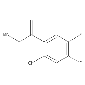 1-(3-Bromoprop-1-en-2-yl)-2-chloro-4,5-difluorobenzene结构式