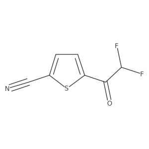 5-(2,2-Difluoroacetyl)thiophene-2-carbonitrile结构式