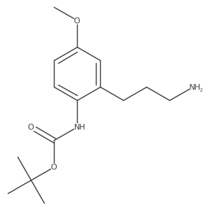 tert-butyl N-[2-(3-aminopropyl)-4-methoxyphenyl]carbamate结构式