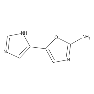 5-(1H-imidazol-5-yl)-1,3-oxazol-2-amine结构式