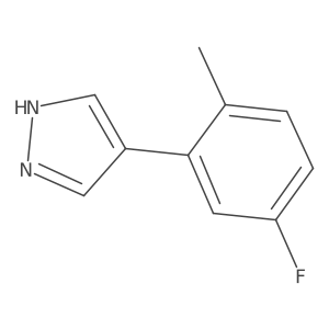 4-(5-fluoro-2-methylphenyl)-1H-pyrazole结构式