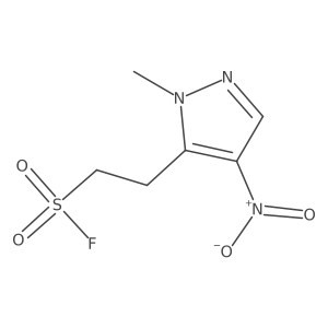 2-(1-methyl-4-nitro-1H-pyrazol-5-yl)ethane-1-sulfonyl fluoride结构式