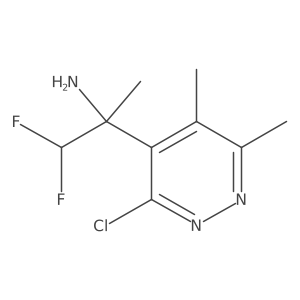 2-(3-Chloro-5,6-dimethylpyridazin-4-yl)-1,1-difluoropropan-2-amine Structure
