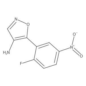 5-(2-Fluoro-5-nitrophenyl)-1,2-oxazol-4-amine结构式