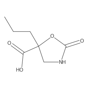 2-Oxo-5-propyl-1,3-oxazolidine-5-carboxylic acid Structure