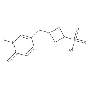 1-[(1,6-Dihydro-1-methyl-6-oxo-3-pyridinyl)methyl]-3-azetidinesulfonamide结构式