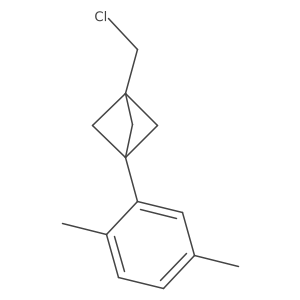1-(Chloromethyl)-3-(2,5-dimethylphenyl)bicyclo[1.1.1]pentane Structure