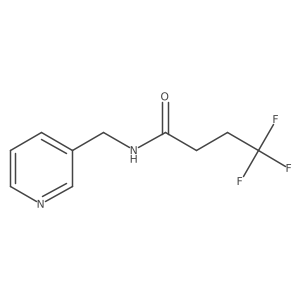 4,4,4-trifluoro-N-[(pyridin-3-yl)methyl]butanamide结构式