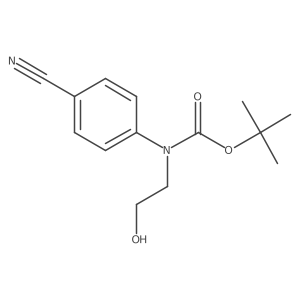 tert-butyl N-(4-cyanophenyl)-N-(2-hydroxyethyl)carbamate Structure