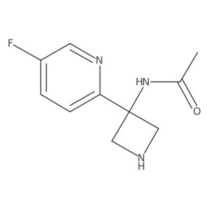 N-[3-(5-fluoropyridin-2-yl)azetidin-3-yl]acetamide结构式