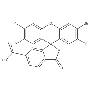 3',6'-Dibromo-2',7'-difluoro-3-oxo-3H-spiro[isobenzofuran-1,9'-xanthene]-6-carboxylic acid Structure