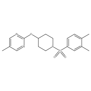 2-{[1-(3,4-Dimethylbenzenesulfonyl)piperidin-4-yl]oxy}-5-methylpyrimidine结构式