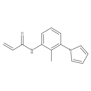 N-[2-methyl-3-(1H-pyrrol-1-yl)phenyl]prop-2-enamide Structure