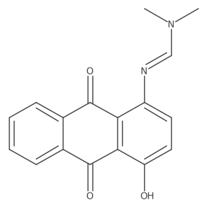 Na(2)-(9,10-Dihydro-4-hydroxy-9,10-dioxo-1-anthracenyl)-N,N-dimethylmethanimidamide结构式