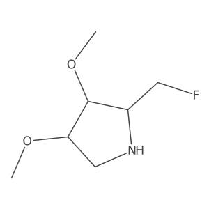 rac-(2R,3S,4R)-2-(fluoromethyl)-3,4-dimethoxypyrrolidine Structure
