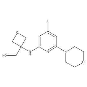 3-[[4-Iodo-6-(4-morpholinyl)-2-pyridinyl]amino]-3-oxetanemethanol Structure