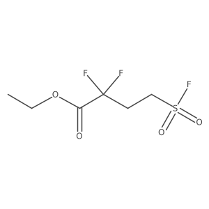 Ethyl 2,2-difluoro-4-fluorosulfonylbutanoate Structure