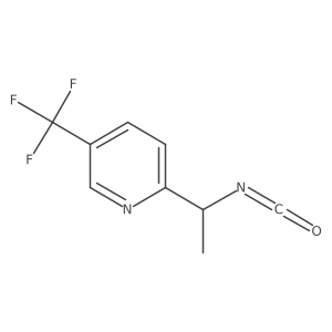 2-(1-Isocyanatoethyl)-5-(trifluoromethyl)pyridine Structure