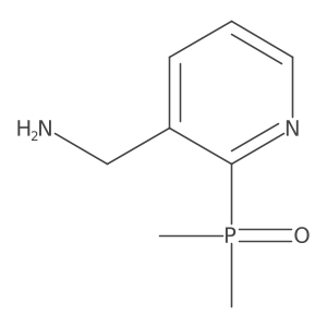 [2-(Dimethylphosphoryl)pyridin-3-yl]methanamine结构式