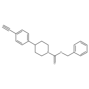 Benzyl 4-(4-ethynylphenyl)piperidine-1-carboxylate Structure