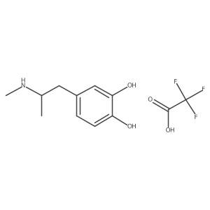 4-(2-(Methylamino)propyl)benzene-1,2-diol2,2,2-trifluoroacetate结构式