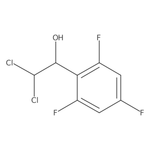 2,2-Dichloro-1-(2,4,6-trifluorophenyl)ethanol Structure