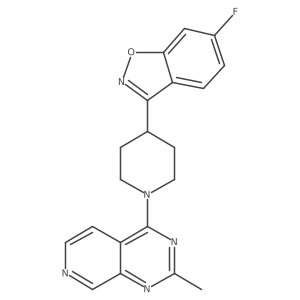 6-Fluoro-3-(1-{2-methylpyrido[3,4-d]pyrimidin-4-yl}piperidin-4-yl)-1,2-benzoxazole Structure