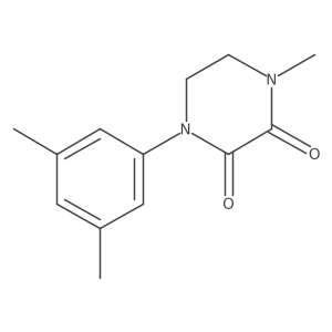 1-(3,5-Dimethylphenyl)-4-methylpiperazine-2,3-dione Structure