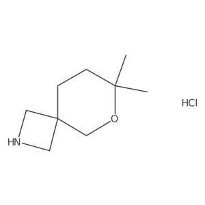 7,7-Dimethyl-6-oxa-2-azaspiro[3.5]nonane hydrochloride结构式