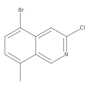 5-Bromo-3-chloro-8-methylisoquinoline Structure