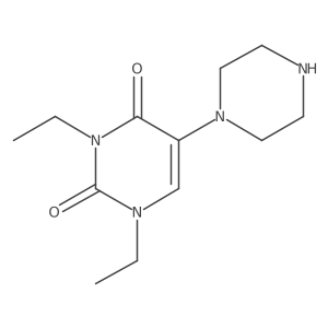 1,3-Diethyl-5-(piperazin-1-yl)pyrimidine-2,4(1H,3H)-dione结构式