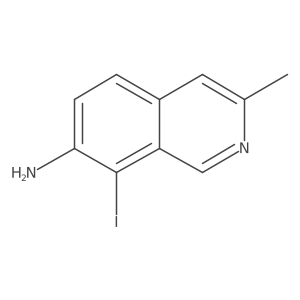 8-iodo-3-methyl-7-Isoquinolinamine Structure