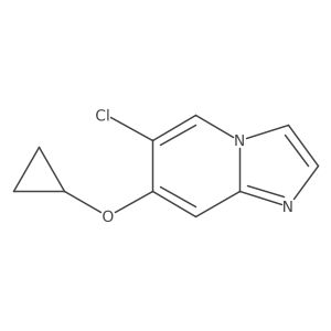 6-Chloro-7-(cyclopropyloxy)imidazo[1,2-a]pyridine Structure