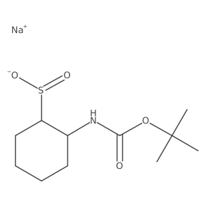 sodium (1S,2R)-2-{[(tert-butoxy)carbonyl]amino}cyclohexane-1-sulfinate Structure