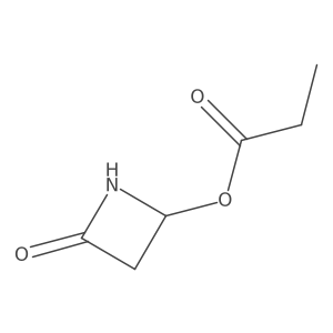 4-(1-Oxopropoxy)-2-azetidinone Structure