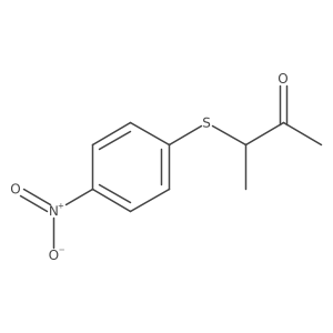 3-((4-Nitrophenyl)thio)butan-2-one Structure