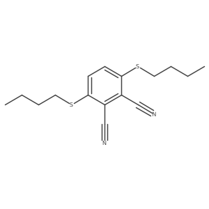 3,6-Bis(butylthio)phthalonitrile结构式