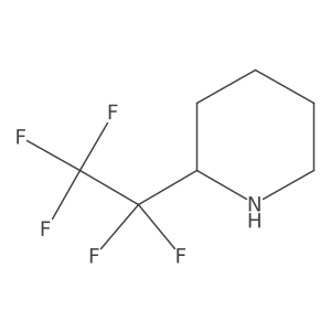 2-(Pentafluoroethyl)piperidine Structure
