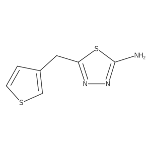 5-(Thiophen-3-ylmethyl)-1,3,4-thiadiazol-2-amine结构式