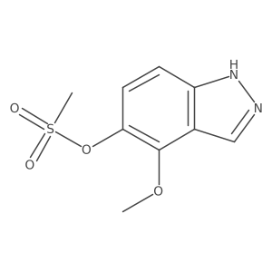 4-methoxy-1H-indazol-5-yl methanesulfonate结构式