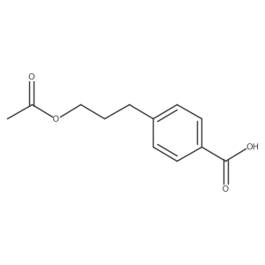 4-[3-(Acetyloxy)propyl]benzoic acid结构式