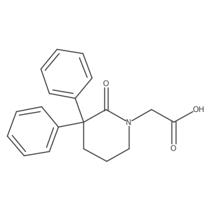 2-(2-Oxo-3,3-diphenylpiperidin-1-yl)acetic acid结构式