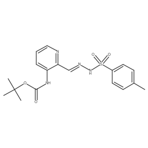 4-Methylbenzenesulfonic acid 2-[[3-[[(1,1-dimethylethoxy)carbonyl]amino]-2-pyridinyl]methylene]hydrazide结构式