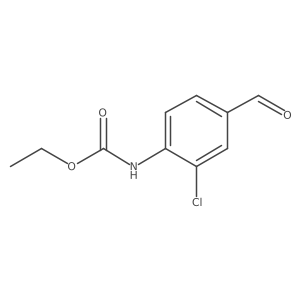 (2-Chloro-4-formylphenyl)carbamic acid ethyl ester结构式